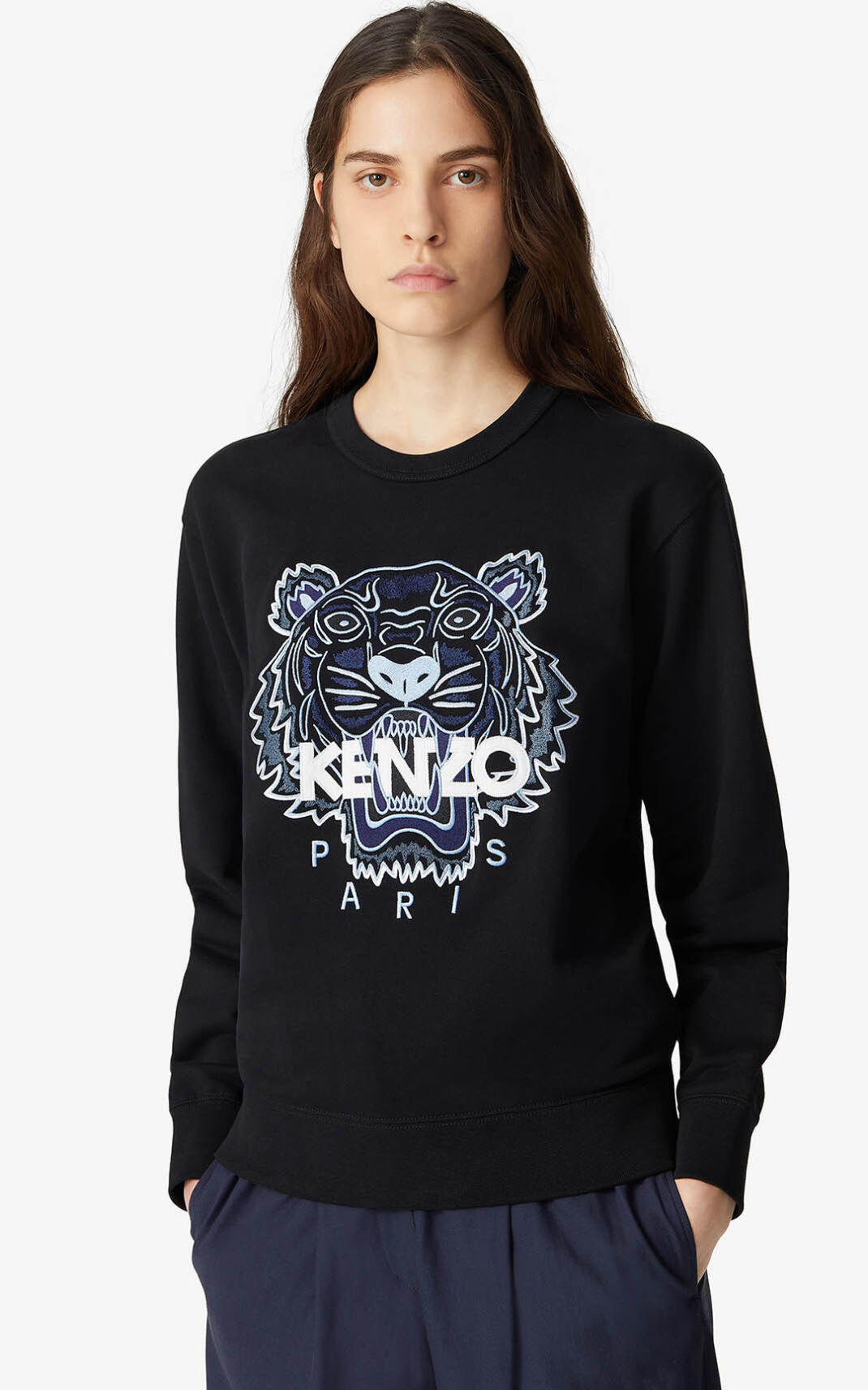 Sweat Kenzo Tiger Femme Noir | AIEB-31645